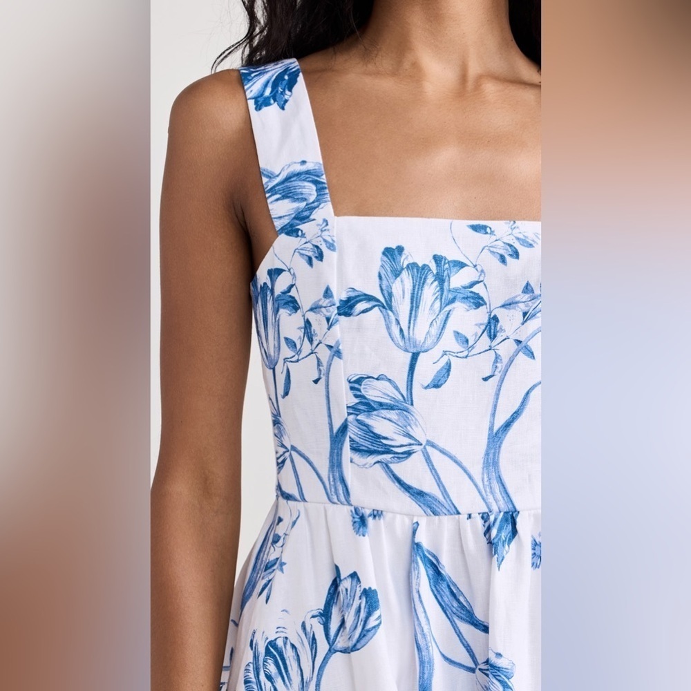 Reformation Frieda Midi Floral Dress Size 2 B009 - Picture 4 of 7